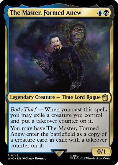 2023 Magic: The Gathering: Universes Beyond: Doctor Who (WHO) - The Master Formed Anew (#143, Rare) (, Near Mint)