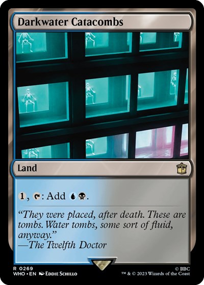 2023 Magic: The Gathering: Universes Beyond: Doctor Who (WHO) - Darkwater Catacombs (#269, Rare) (, Near Mint)