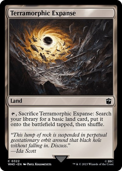 2023 Magic: The Gathering: Universes Beyond: Doctor Who (WHO) - Terramorphic Expanse (#322, Common) (, Near Mint)