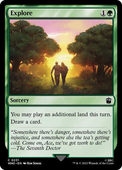 2023 Magic: The Gathering: Universes Beyond: Doctor Who (WHO) - Explore (#231, Common) (, Near Mint)