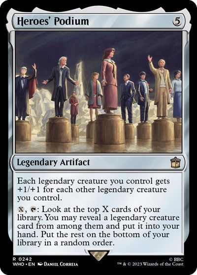 2023 Magic: The Gathering: Universes Beyond: Doctor Who (WHO) - Heroes Podium (#242, Rare) (, Near Mint)