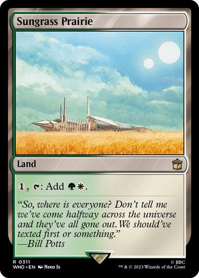 2023 Magic: The Gathering: Universes Beyond: Doctor Who (WHO) - Sungrass Prairie (#311, Rare) (, Near Mint)