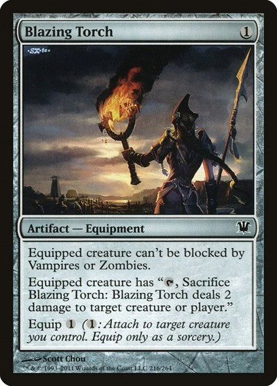 2011 Magic: The Gathering: Innistrad (ISD) - Blazing Torch (#216, Common) (, Near Mint)