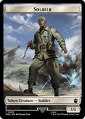2023 Magic: The Gathering: Universes Beyond: Doctor Who (WHO) - Soldier Mutant Double Sided Token (#8 // 18, T) (, Near Mint)