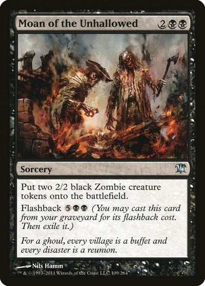 2011 Magic: The Gathering: Innistrad (ISD) - Moan of the Unhallowed (#109, Uncommon) (, Near Mint)