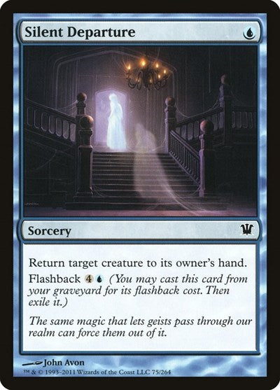 2011 Magic: The Gathering: Innistrad (ISD) - Silent Departure (#75, Common)