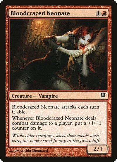 2011 Magic: The Gathering: Innistrad (ISD) - Bloodcrazed Neonate (#131, Common) (, Near Mint)