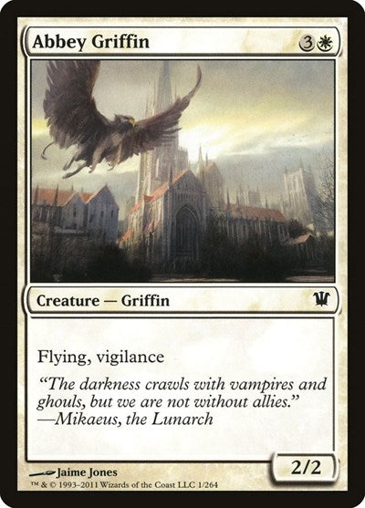 2011 Magic: The Gathering: Innistrad (ISD) - Abbey Griffin (#1, Common) (, Near Mint)