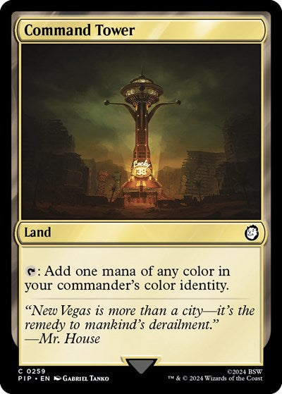 2024 Magic: The Gathering: Universes Beyond: Fallout (PIP) - Command Tower (#259, Common) (, Near Mint)