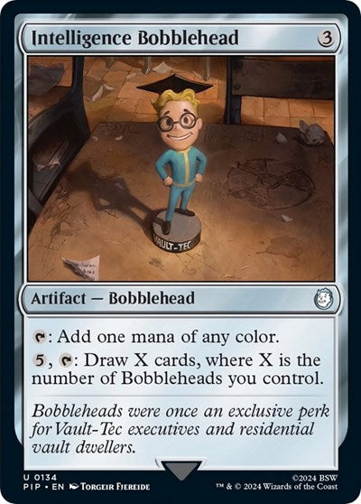 2024 Magic: The Gathering: Universes Beyond: Fallout (PIP) - Intelligence Bobblehead (#134, Uncommon) (, Near Mint)