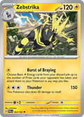 2023 Pokemon: SV04: Paradox Rift (PAR) - Zebstrika (#063/182, Uncommon) (, Near Mint)