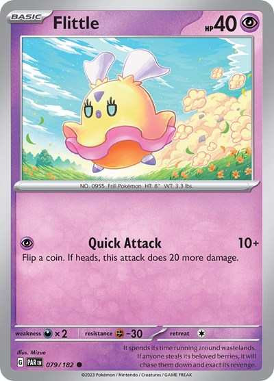 2023 Pokemon: SV04: Paradox Rift (PAR) - Flittle 079 182 (#079/182, Common) (, Near Mint)