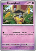 2023 Pokemon: SV04: Paradox Rift (PAR) - Gimmighoul 088 182 (#088/182, Common) (, Near Mint)