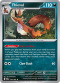 2023 Pokemon: SV04: Paradox Rift (PAR) - Thievul (#120/182, Rare) (Reverse Holofoil, Near Mint)