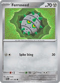 2023 Pokemon: SV04: Paradox Rift (PAR) - Ferroseed (#127/182, Common) (, Near Mint)