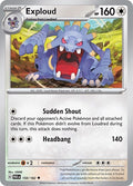 2023 Pokemon: SV04: Paradox Rift (PAR) - Exploud (#150/182, Uncommon) (, Near Mint)