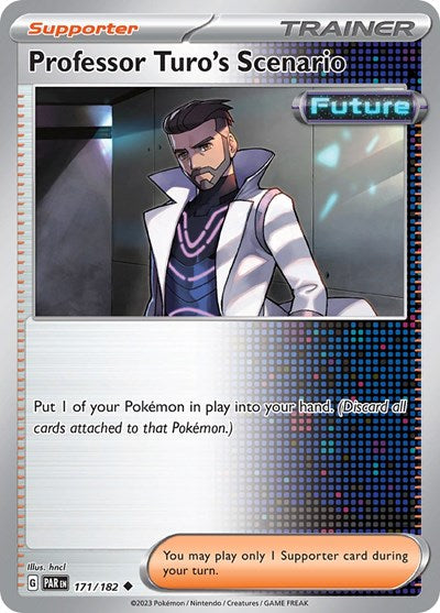 2023 Pokemon: SV04: Paradox Rift (PAR) - Professor Turos Scenario (#171/182, Uncommon) (, Near Mint)