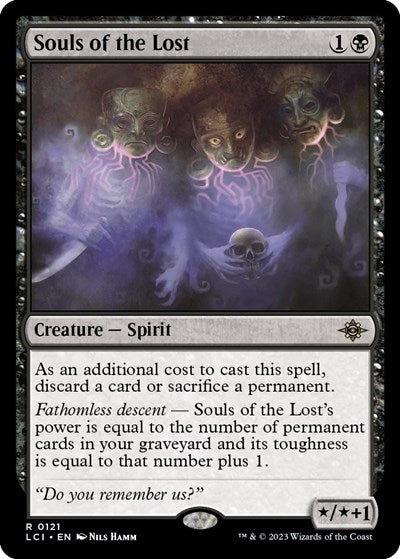 2023 Magic: The Gathering: The Lost Caverns of Ixalan (LCI) - Souls of the Lost (#121, Rare) (, Near Mint)