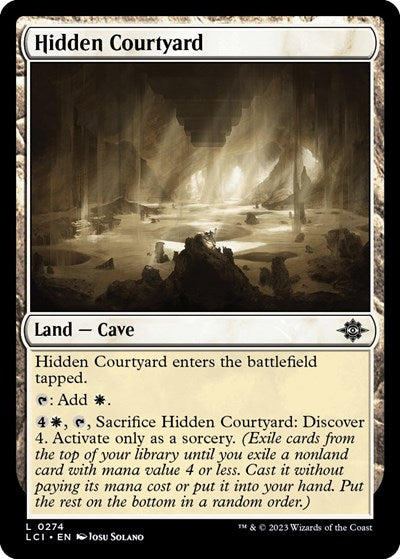 2023 Magic: The Gathering: The Lost Caverns of Ixalan (LCI) - Hidden Courtyard (#274, Land) (Foil, Near Mint)