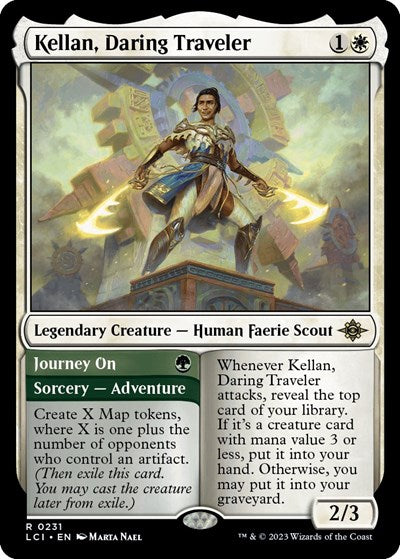 2023 Magic: The Gathering: The Lost Caverns of Ixalan (LCI) - Kellan Daring Traveler (#231, Rare)