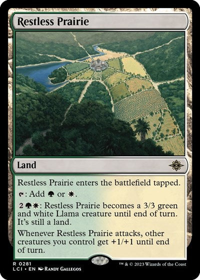2023 Magic: The Gathering: The Lost Caverns of Ixalan (LCI) - Restless Prairie (#281, Rare) (, Near Mint)