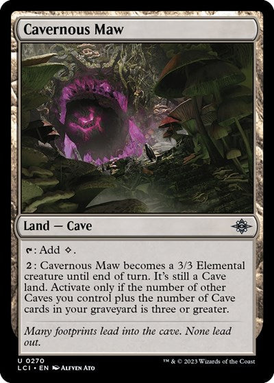 2023 Magic: The Gathering: The Lost Caverns of Ixalan (LCI) - Cavernous Maw (#270, Uncommon) (, Near Mint)