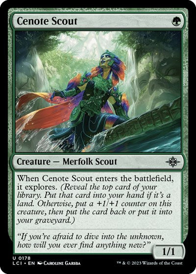 2023 Magic: The Gathering: The Lost Caverns of Ixalan (LCI) - Cenote Scout (#178, Uncommon) (, Near Mint)