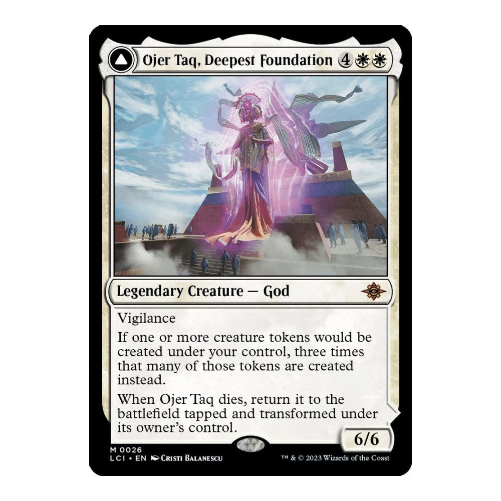 2023 Magic: The Gathering: The Lost Caverns of Ixalan (LCI) - Ojer Taq Deepest Foundation (#26, Mythic Rare) (Foil, Near Mint)