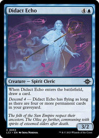 2023 Magic: The Gathering: The Lost Caverns of Ixalan (LCI) - Didact Echo (#53, Common) (Foil, Near Mint)
