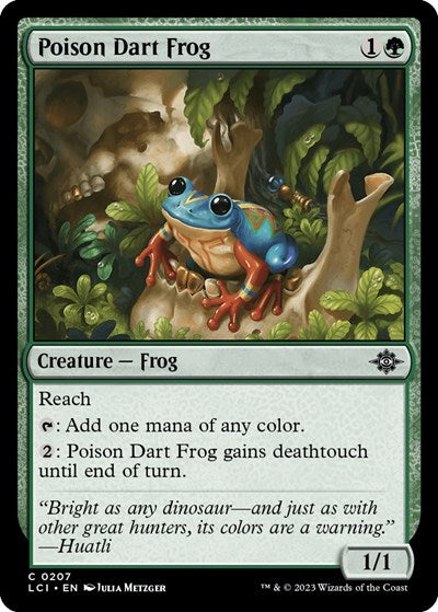 2023 Magic: The Gathering: The Lost Caverns of Ixalan (LCI) - Poison Dart Frog (#207, Common) (, Near Mint)
