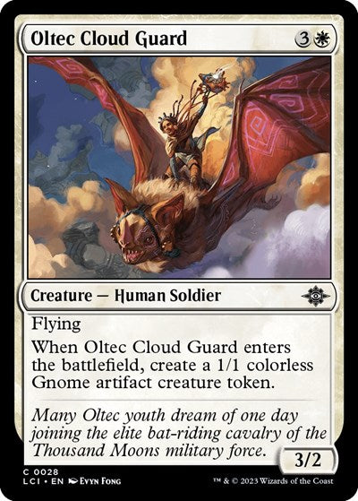 2023 Magic: The Gathering: The Lost Caverns of Ixalan (LCI) - Oltec Cloud Guard (#28, Common) (, Near Mint)