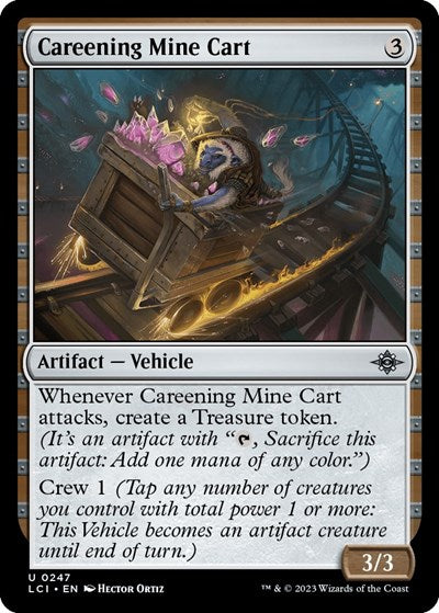 2023 Magic: The Gathering: The Lost Caverns of Ixalan (LCI) - Careening Mine Cart (#247, Uncommon) (, Near Mint)