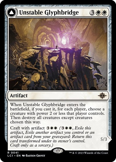 2023 Magic: The Gathering: The Lost Caverns of Ixalan (LCI) - Unstable Glyphbridge (#41, Rare) (, Near Mint)