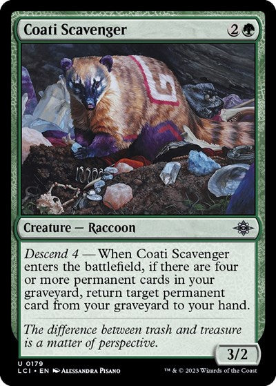 2023 Magic: The Gathering: The Lost Caverns of Ixalan (LCI) - Coati Scavenger (#179, Uncommon)