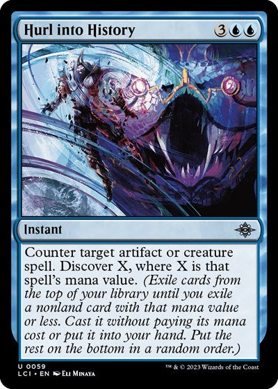 2023 Magic: The Gathering: The Lost Caverns of Ixalan (LCI) - Hurl into History (#59, Uncommon) (, Near Mint)