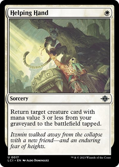 2023 Magic: The Gathering: The Lost Caverns of Ixalan (LCI) - Helping Hand (#17, Uncommon) (, Near Mint)