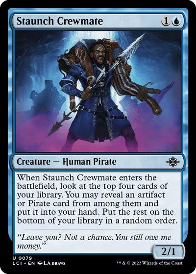 2023 Magic: The Gathering: The Lost Caverns of Ixalan (LCI) - Staunch Crewmate (#79, Uncommon) (, Near Mint)