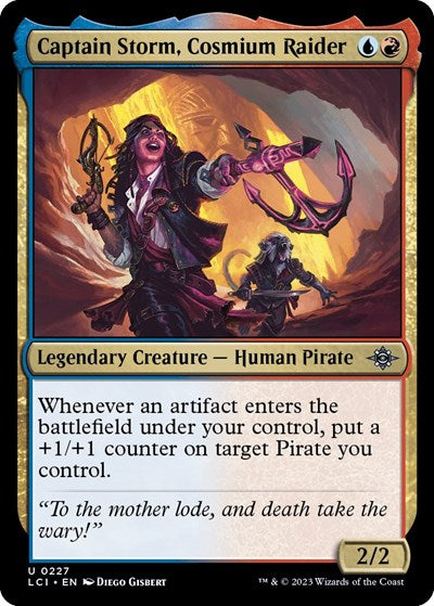 2023 Magic: The Gathering: The Lost Caverns of Ixalan (LCI) - Captain Storm Cosmium Raider (#227, Uncommon) (, Near Mint)