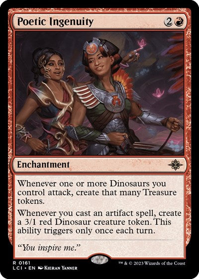 2023 Magic: The Gathering: The Lost Caverns of Ixalan (LCI) - Poetic Ingenuity (#161, Rare) (, Near Mint)