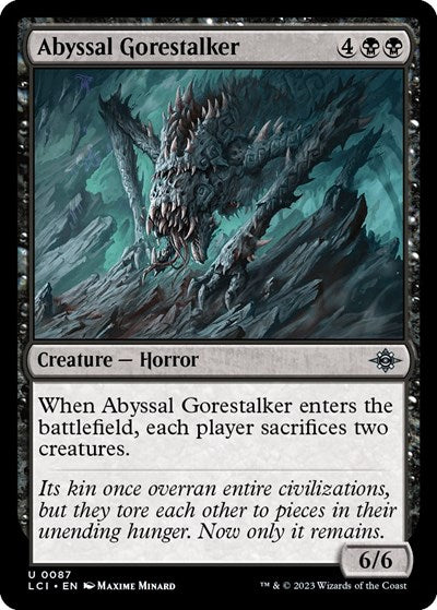 2023 Magic: The Gathering: The Lost Caverns of Ixalan (LCI) - Abyssal Gorestalker (#87, Uncommon) (, Near Mint)