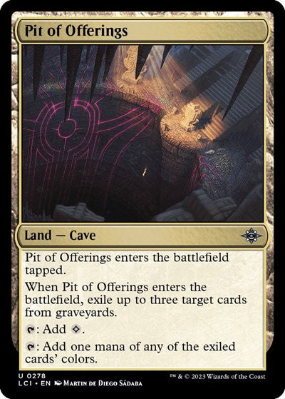 2023 Magic: The Gathering: The Lost Caverns of Ixalan (LCI) - Pit of Offerings (#278, Uncommon) (, Near Mint)
