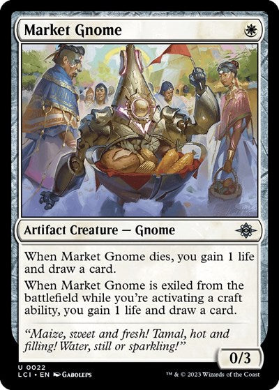 2023 Magic: The Gathering: The Lost Caverns of Ixalan (LCI) - Market Gnome (#22, Uncommon) (, Near Mint)