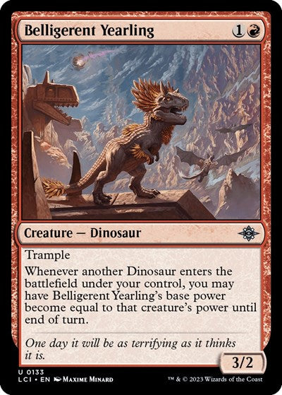 2023 Magic: The Gathering: The Lost Caverns of Ixalan (LCI) - Belligerent Yearling (#133, Uncommon)