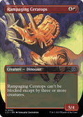 2023 Magic: The Gathering: The Lost Caverns of Ixalan (LCI) - Rampaging Ceratops Borderless (#322, Uncommon) (, Near Mint)