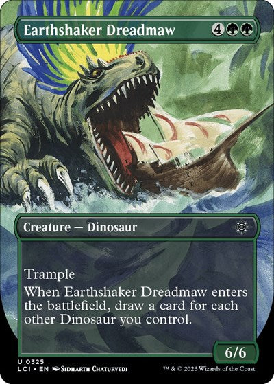 2023 Magic: The Gathering: The Lost Caverns of Ixalan (LCI) - Earthshaker Dreadmaw Borderless (#325, Uncommon) (, Near Mint)