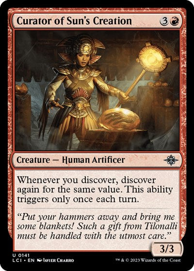 2023 Magic: The Gathering: The Lost Caverns of Ixalan (LCI) - Curator of Suns Creation (#141, Uncommon) (, Near Mint)