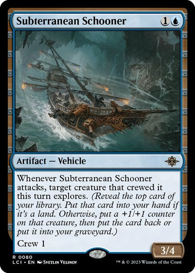 2023 Magic: The Gathering: The Lost Caverns of Ixalan (LCI) - Subterranean Schooner (#80, Rare) (, Near Mint)