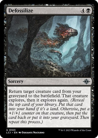 2023 Magic: The Gathering: The Lost Caverns of Ixalan (LCI) - Defossilize (#103, Uncommon) (, Near Mint)