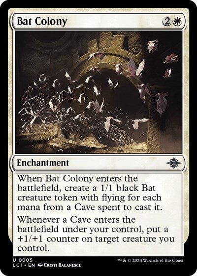 2023 Magic: The Gathering: The Lost Caverns of Ixalan (LCI) - Bat Colony (#5, Uncommon) (, Near Mint)