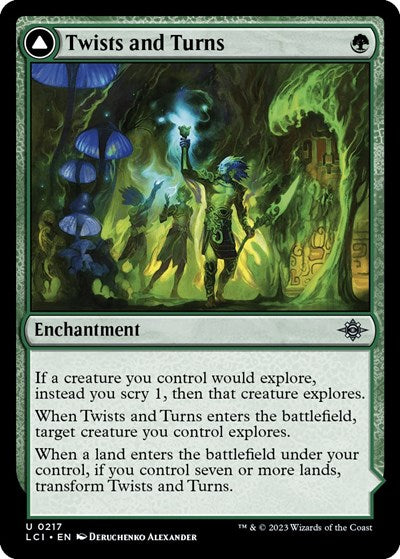 2023 Magic: The Gathering: The Lost Caverns of Ixalan (LCI) - Twists and Turns (#217, Uncommon) (, Near Mint)